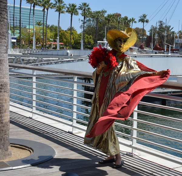 model with flowers sweeping cape1