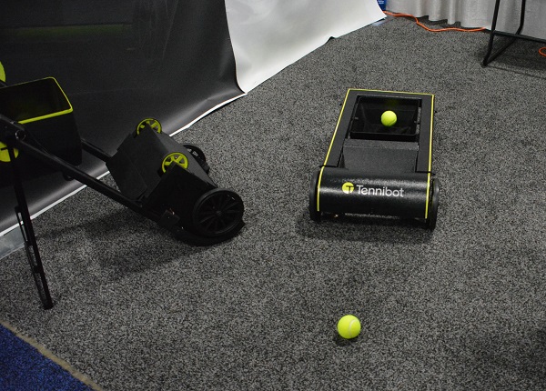 Tennibot robot in action at CES® Eureka Park™ Marketplace