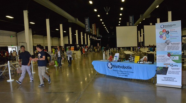 mathobotics display in main hall