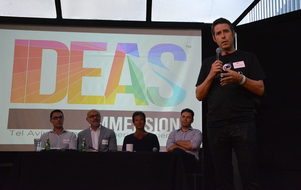 Expert DOJO founder Brian McMahon with "Demo Day" panel