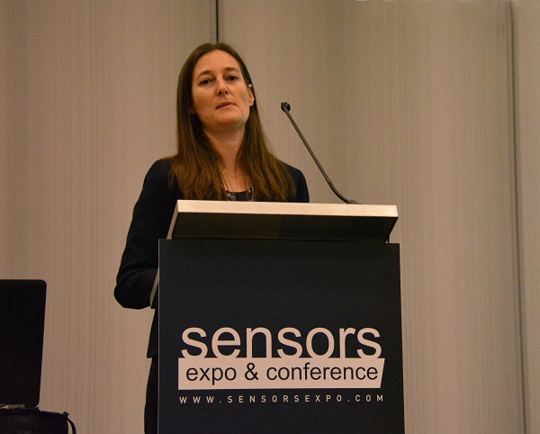 ARM's Charlene Marini at SENSORS podium