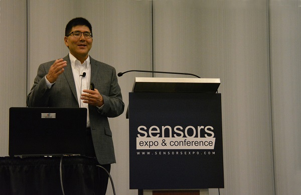 DSP'S Will Tu smiles from SENSORS podium