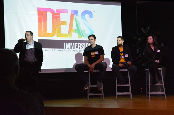 three IDEAS Immersion startup panelists