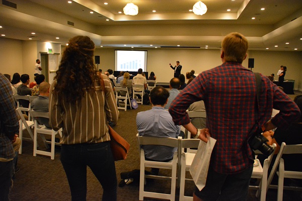 Capacity crowd watches Live Stage presentation at Tech Day L.A. 2017