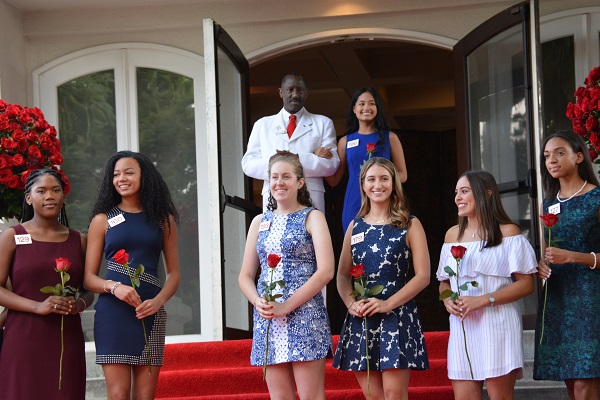 Royal Court finalists on the red carpet