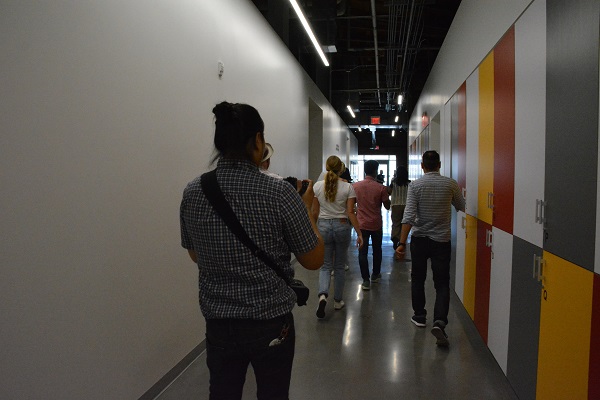 Visitors tour Advanced Prototyping Center during Maker Walk L.A.