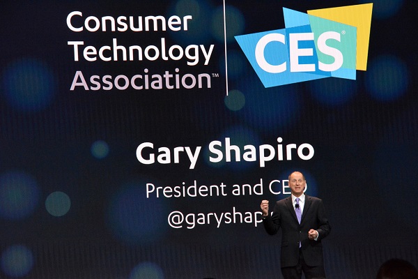 Gary Shapiro onstage at CES® 2018