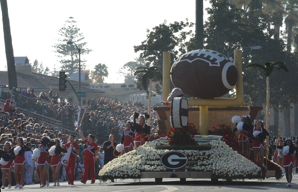 Georgia football float appears