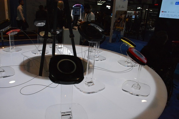 Vuze circular cameras displayed closeup