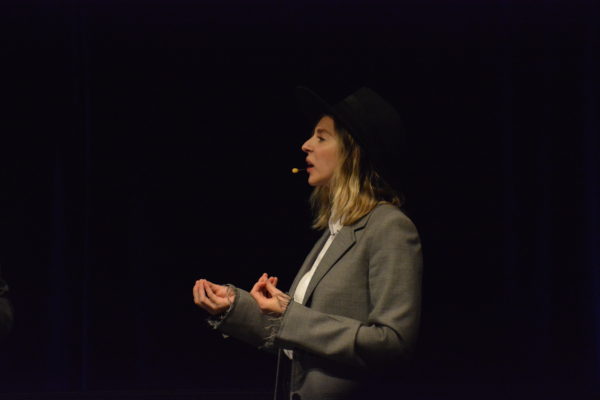 Filmmaker Eliza McNitt speaks onstage at VRLA 2018