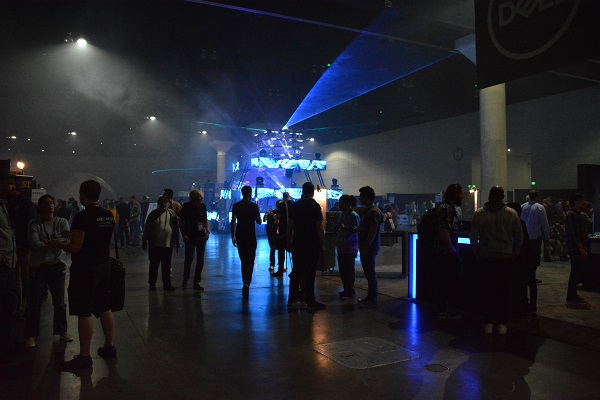 Expo floor at VRLA with attendees