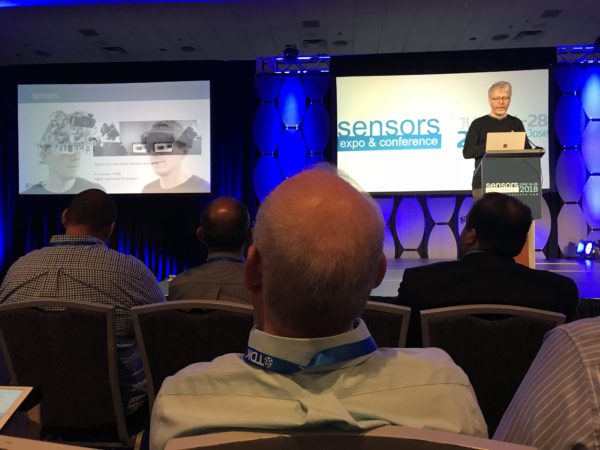 Microsoft's Marc Pollefeys speaks to packed room with slides of HoloLens