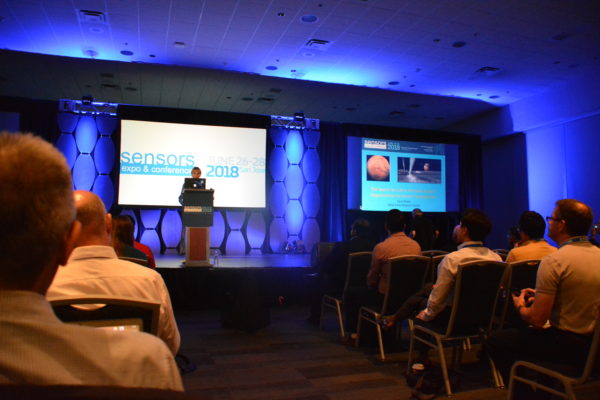 Dr. Carol Stoker, of NASA, gives a keynote speech during Day Two of Sensors 2018.