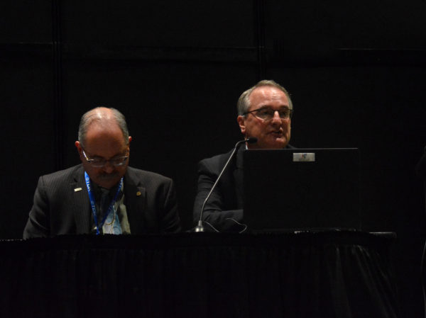 Dr. John Walz speaks on "Future of Engineering Education" panel during Sensors 2018