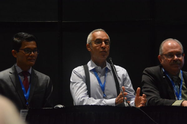 Dr Mehregany speaks during "Future of Engineering" panel