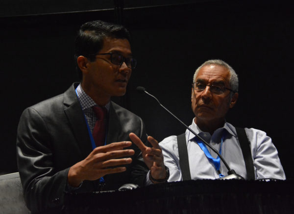 Suchart Klaikaew makes a point during the "Future of Engineering" panel at Sensors 2018.