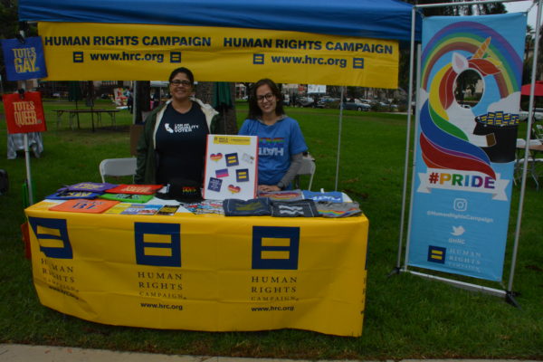 Human Rights Campaign booth at SGV Pride 2018