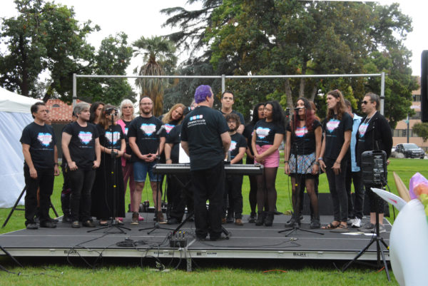 Trans Chorus of Los Angeles performs in Central Park for SGV Pride 2018