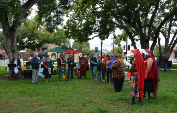 Congregation in Central Park for Interfaith Pride Service at SGV Pride 2018