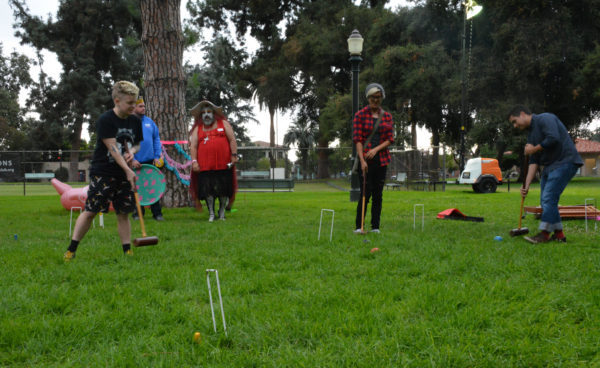 Participants play croquet with the Sisters of Perpetual Indulgence at SGV Pride 2018