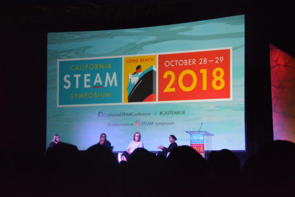 Panel of Hollywood scriptwriters at California STEAM Symposium