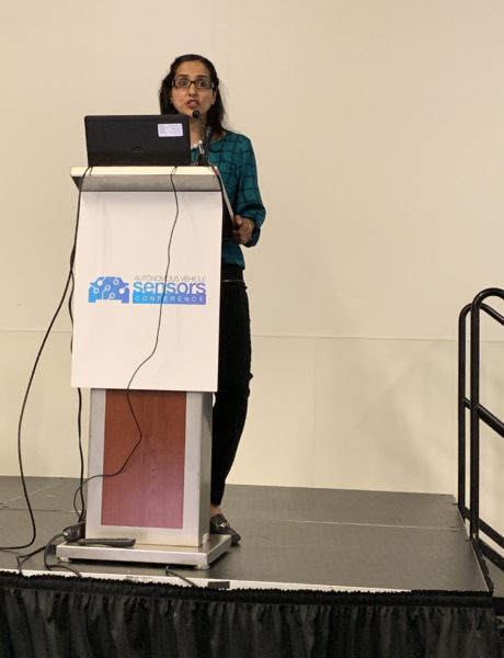 Radhika Arora at Autonomous Vehicles Sensors podium