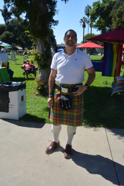 Former SGV Pride President and Co-Founder Aaron Saenz at SGV Pride 2019