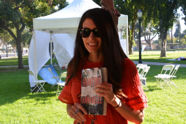 Author Wendy Heard with her book at San Gabriel Valley Pride 2019