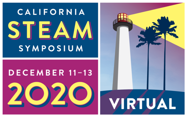 California STEAM Symposium logo with lighthouse and dates "December 11 - 13"