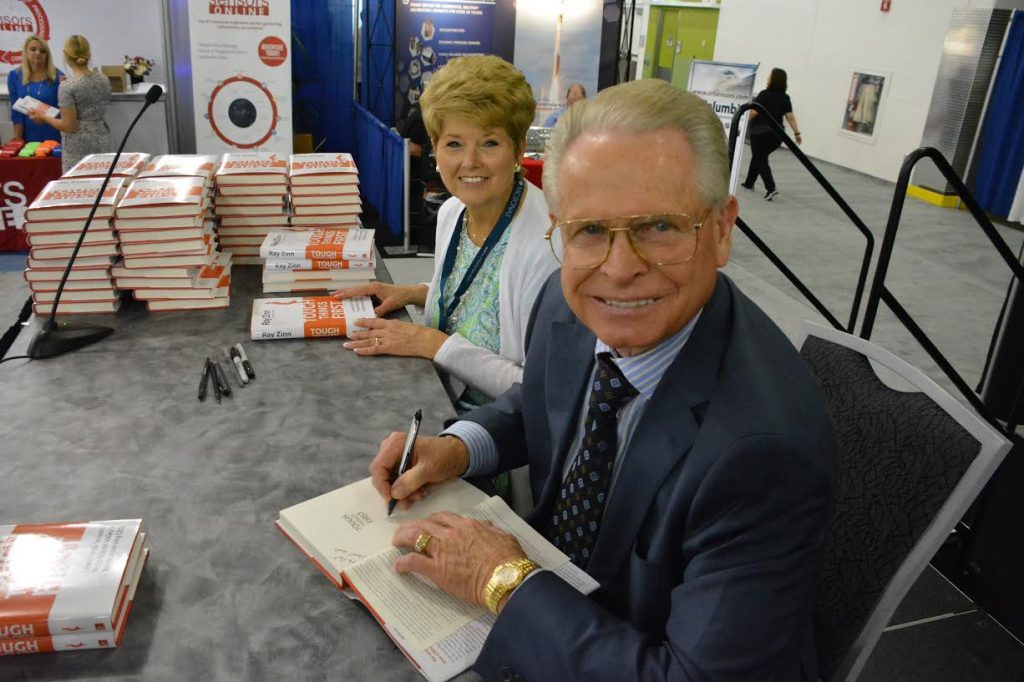 Author and entrepreneur Ray Zinn with his wife at Sensors 16 booksigning