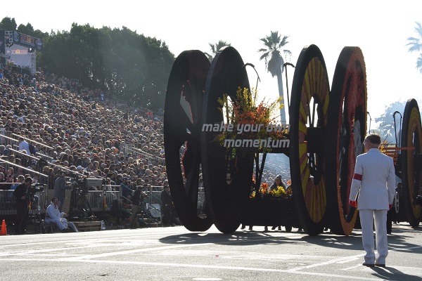 Amazon Prime "Make Your Own Momentum" float in 2018 Rose Parade