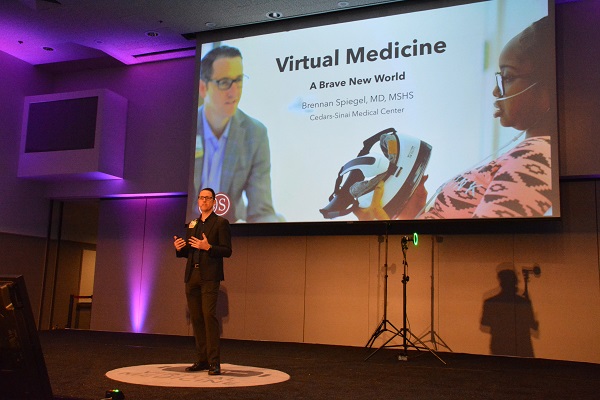 Dr Spiegel near Virtual Medicine slide