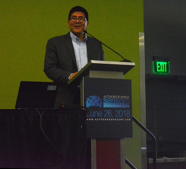 Autonomous Vehicle Sensors Conference Chair Will Tu opens inaugural conference