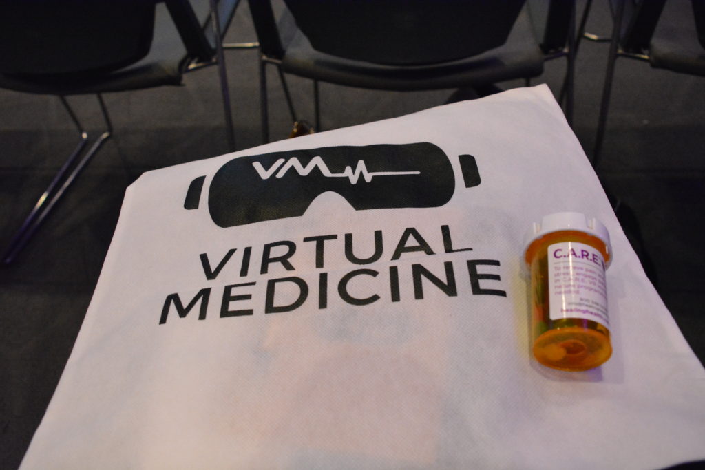 Virtual Medicine bag and bottle of sugar pills